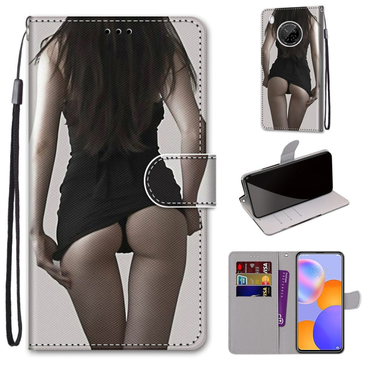 Coloured Drawing Cross Texture Horizontal Flip PU Leather Case with Holder & Card Slots & Wallet & Lanyard