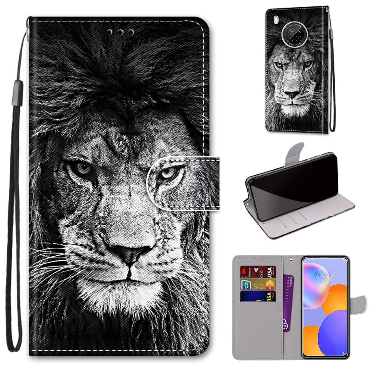 Coloured Drawing Cross Texture Horizontal Flip PU Leather Case with Holder & Card Slots & Wallet & Lanyard
