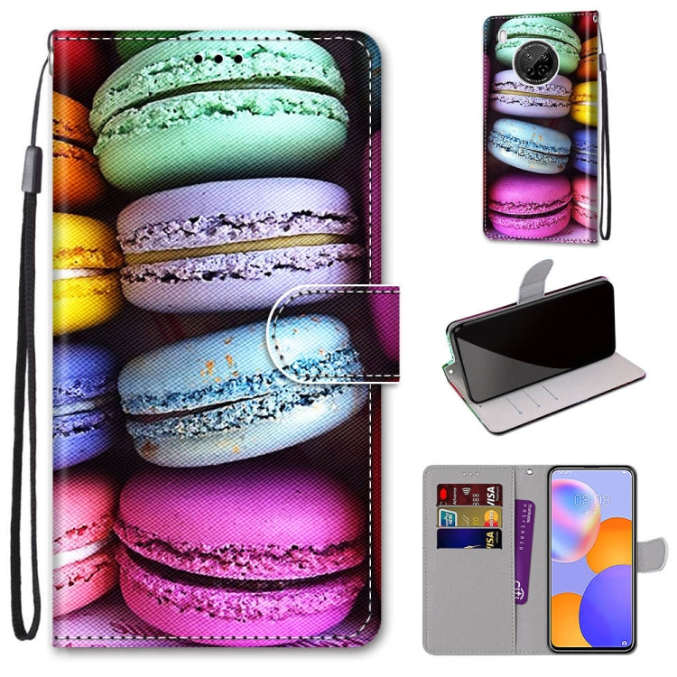 Coloured Drawing Cross Texture Horizontal Flip PU Leather Case with Holder & Card Slots & Wallet & Lanyard
