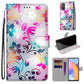 Coloured Drawing Cross Texture Horizontal Flip PU Leather Case with Holder & Card Slots & Wallet & Lanyard