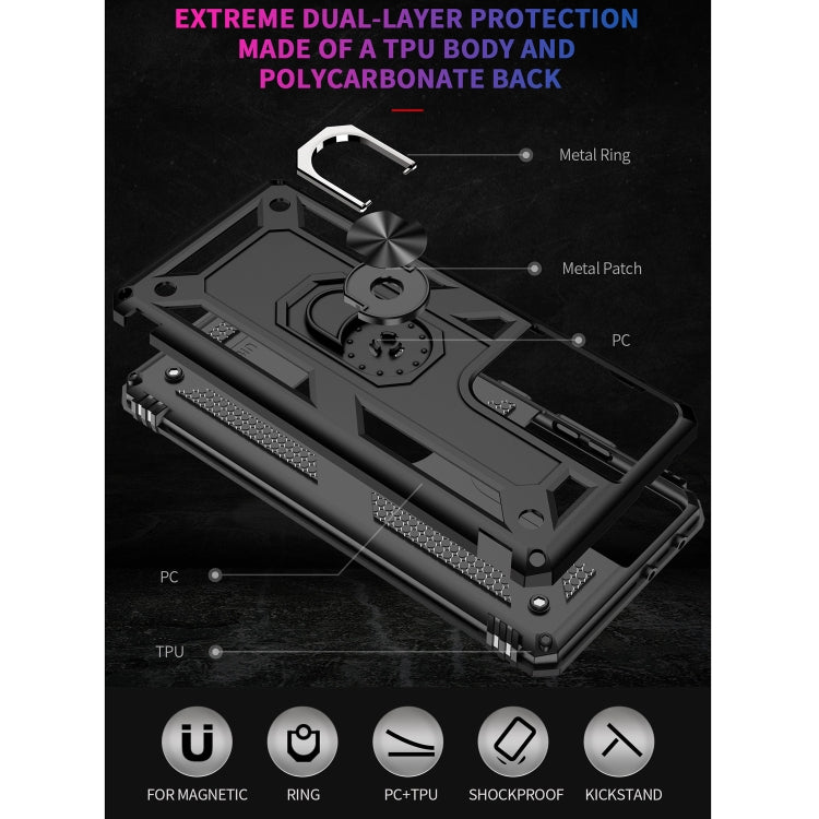 Shockproof TPU + PC Protective Case with 360 Degree Rotating Holder, For Samsung Galaxy S21 Ultra 5G