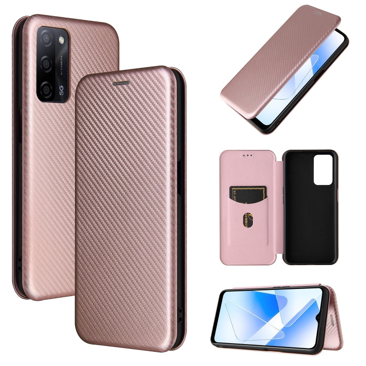 Carbon Fiber Texture Magnetic Horizontal Flip TPU + PC + PU Leather Case with Card Slot, For OPPO A55 5G, For Motorola Moto E7 Power, For Google Pixel 5a 5G, For Samsung Galaxy A02 / M02, For OPPO A93 5G