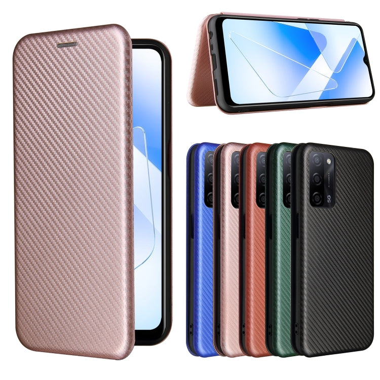 Carbon Fiber Texture Magnetic Horizontal Flip TPU + PC + PU Leather Case with Card Slot, For OPPO A55 5G, For Motorola Moto E7 Power, For Google Pixel 5a 5G, For Samsung Galaxy A02 / M02, For OPPO A93 5G