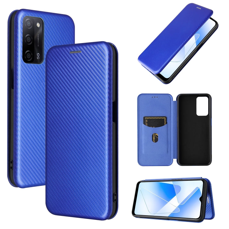Carbon Fiber Texture Magnetic Horizontal Flip TPU + PC + PU Leather Case with Card Slot, For OPPO A55 5G, For Motorola Moto E7 Power, For Google Pixel 5a 5G, For Samsung Galaxy A02 / M02, For OPPO A93 5G