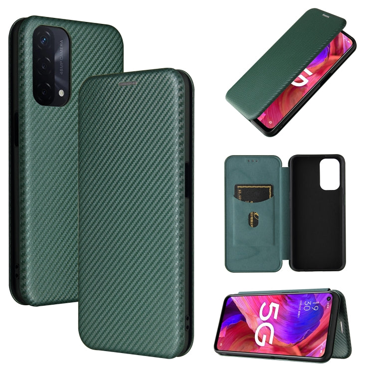 Carbon Fiber Texture Magnetic Horizontal Flip TPU + PC + PU Leather Case with Card Slot, For OPPO A55 5G, For Motorola Moto E7 Power, For Google Pixel 5a 5G, For Samsung Galaxy A02 / M02, For OPPO A93 5G