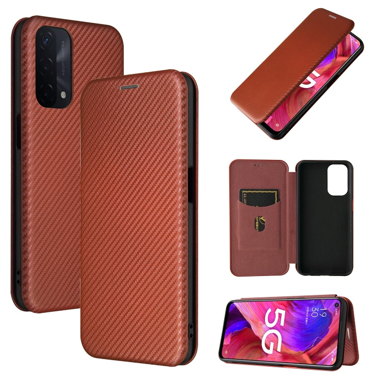Carbon Fiber Texture Magnetic Horizontal Flip TPU + PC + PU Leather Case with Card Slot, For OPPO A55 5G, For Motorola Moto E7 Power, For Google Pixel 5a 5G, For Samsung Galaxy A02 / M02, For OPPO A93 5G