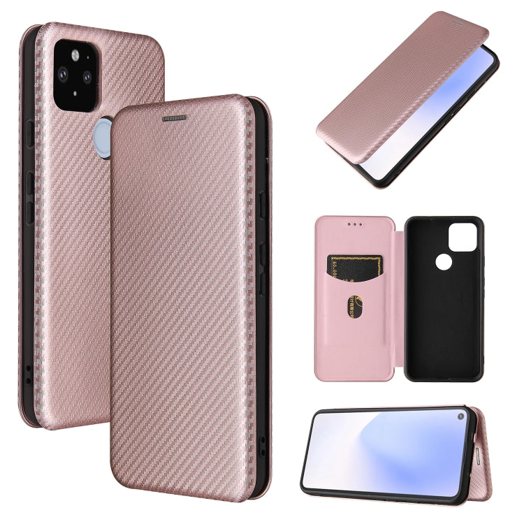 Carbon Fiber Texture Magnetic Horizontal Flip TPU + PC + PU Leather Case with Card Slot, For OPPO A55 5G, For Motorola Moto E7 Power, For Google Pixel 5a 5G, For Samsung Galaxy A02 / M02, For OPPO A93 5G