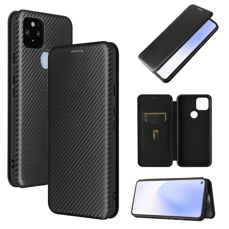 Carbon Fiber Texture Magnetic Horizontal Flip TPU + PC + PU Leather Case with Card Slot, For OPPO A55 5G, For Motorola Moto E7 Power, For Google Pixel 5a 5G, For Samsung Galaxy A02 / M02, For OPPO A93 5G