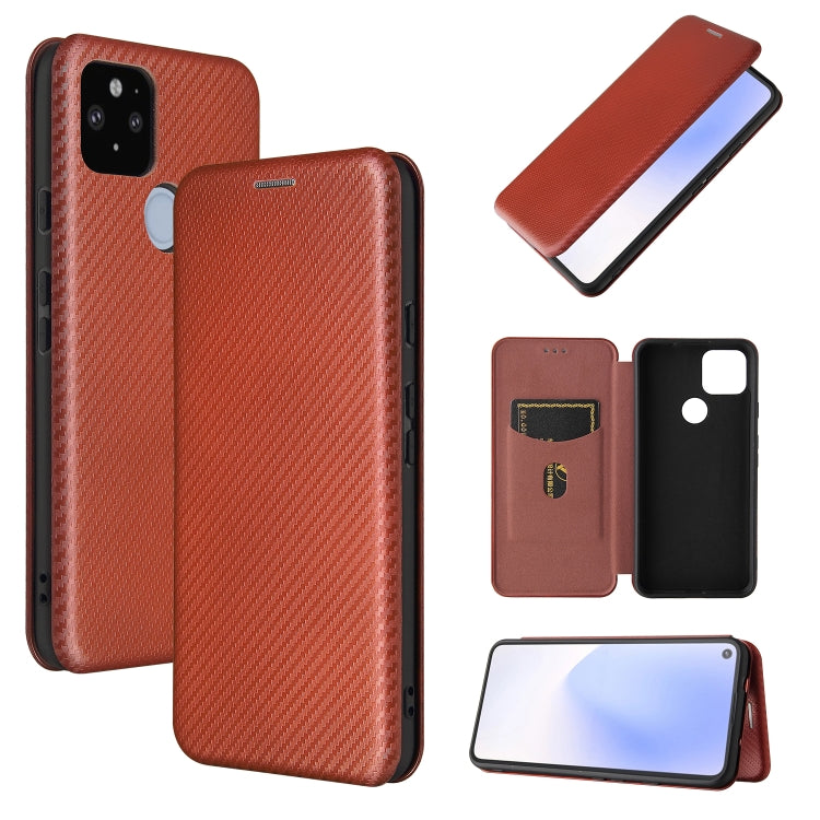 Carbon Fiber Texture Magnetic Horizontal Flip TPU + PC + PU Leather Case with Card Slot, For OPPO A55 5G, For Motorola Moto E7 Power, For Google Pixel 5a 5G, For Samsung Galaxy A02 / M02, For OPPO A93 5G