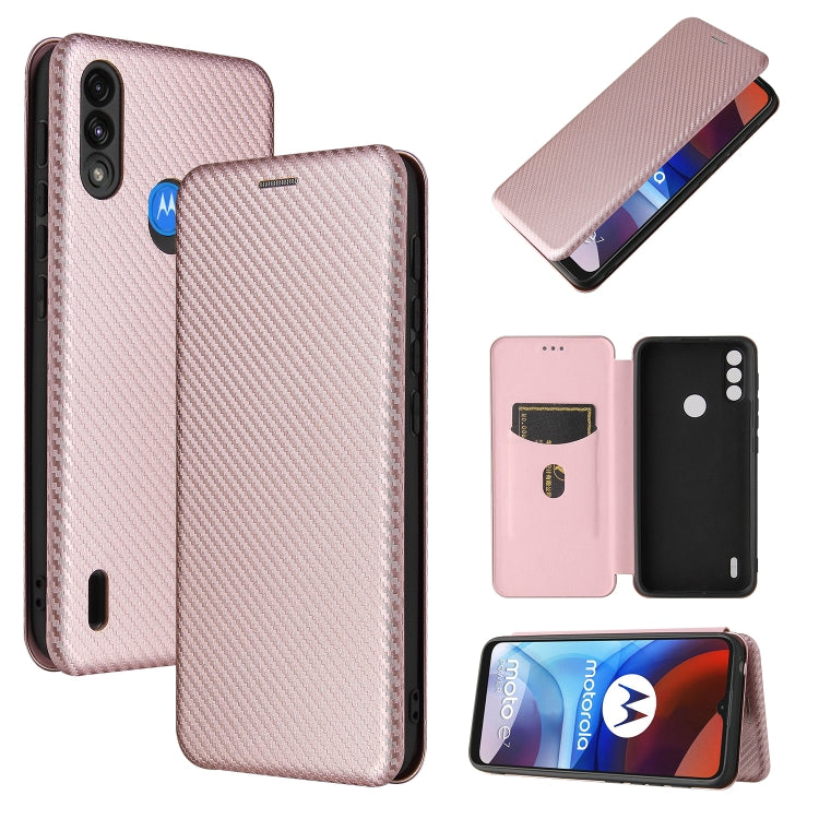 Carbon Fiber Texture Magnetic Horizontal Flip TPU + PC + PU Leather Case with Card Slot, For OPPO A55 5G, For Motorola Moto E7 Power, For Google Pixel 5a 5G, For Samsung Galaxy A02 / M02, For OPPO A93 5G