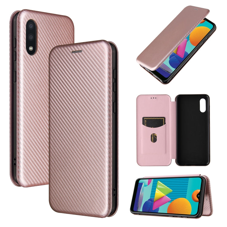 Carbon Fiber Texture Magnetic Horizontal Flip TPU + PC + PU Leather Case with Card Slot, For OPPO A55 5G, For Motorola Moto E7 Power, For Google Pixel 5a 5G, For Samsung Galaxy A02 / M02, For OPPO A93 5G