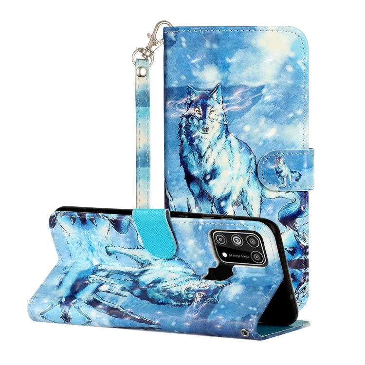 3D Pattern Horizontal Flip Leather Case with Holder & Card Slots & Wallet