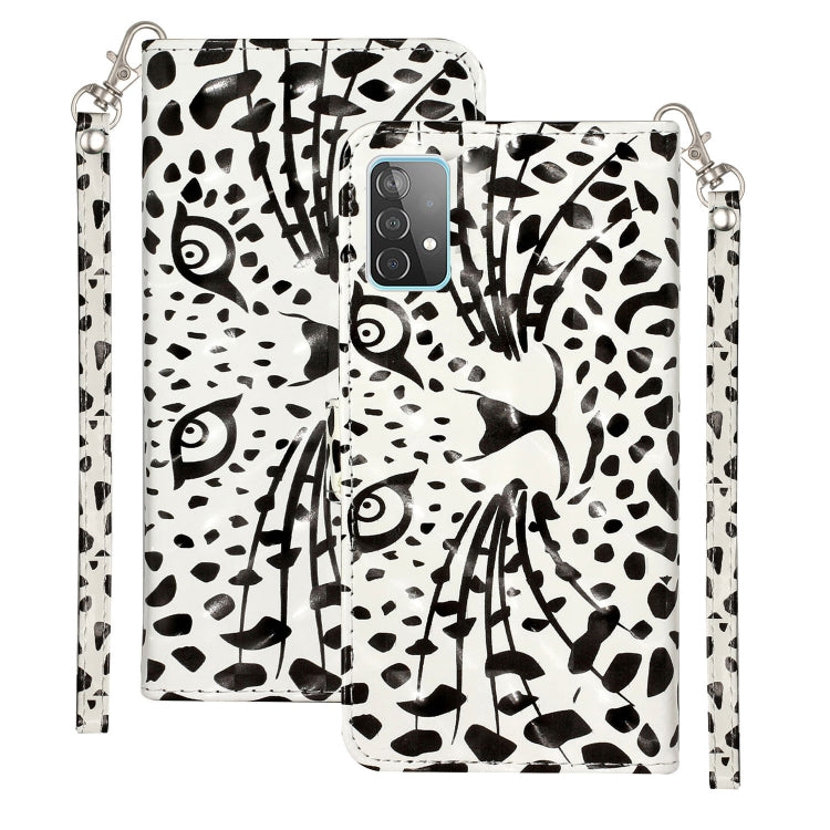 3D Pattern Horizontal Flip PU Leather Case with Holder & Card Slots & Wallet