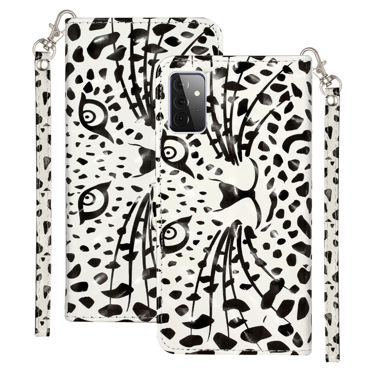 3D Pattern Horizontal Flip PU Leather Case with Holder & Card Slots & Wallet