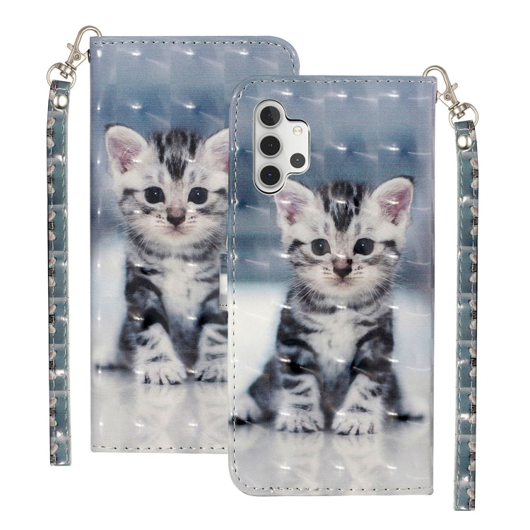 3D Pattern Horizontal Flip PU Leather Case with Holder & Card Slots & Wallet