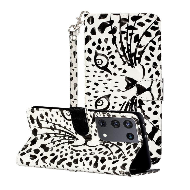 3D Pattern Horizontal Flip Leather Case with Holder & Card Slots & Wallet & Lanyard