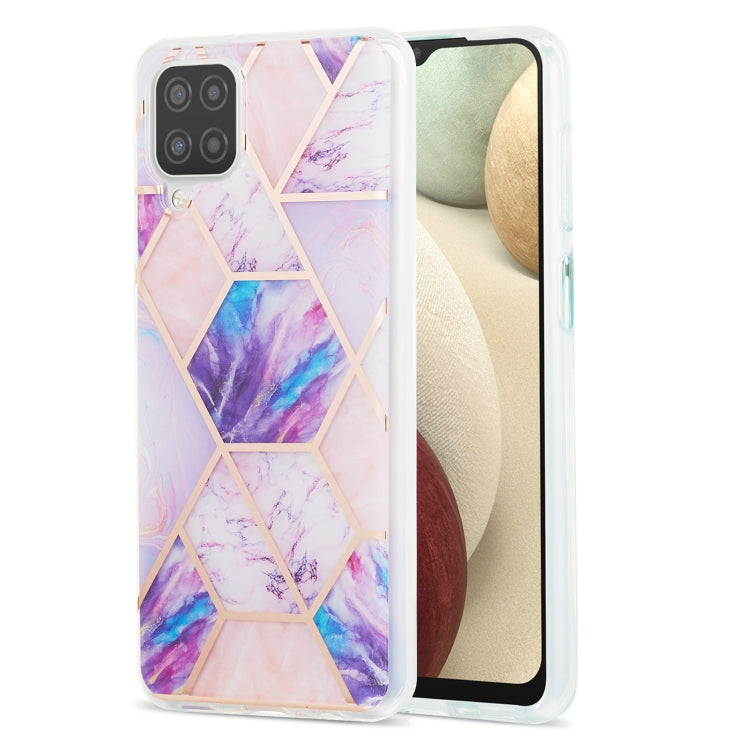 3D Electroplating Marble Pattern TPU Protective Case