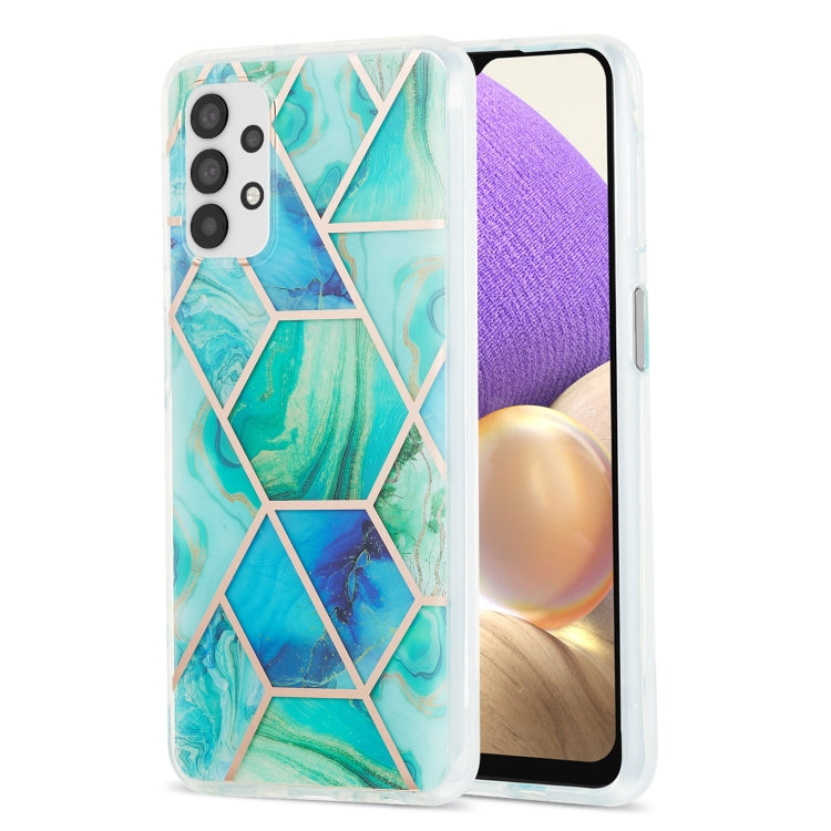 3D Electroplating Marble Pattern TPU Protective Case