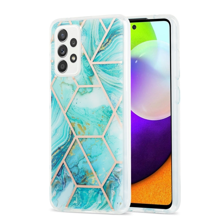 3D Electroplating Marble Pattern TPU Protective Case