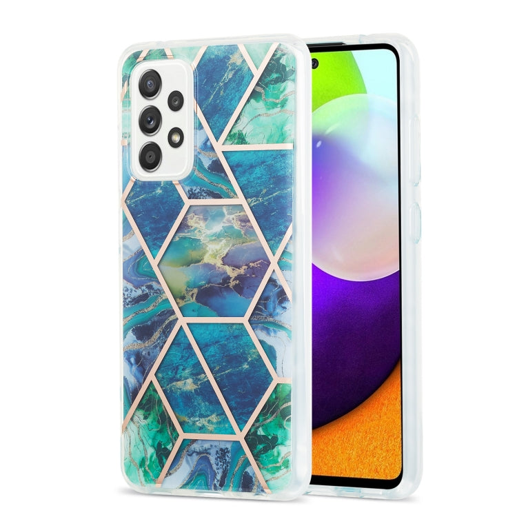 3D Electroplating Marble Pattern TPU Protective Case