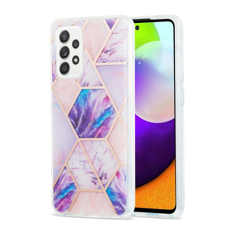 3D Electroplating Marble Pattern TPU Protective Case