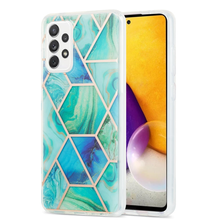 3D Electroplating Marble Pattern TPU Protective Case