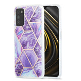 3D Electroplating Marble Pattern TPU Protective Case