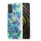 3D Electroplating Marble Pattern TPU Protective Case