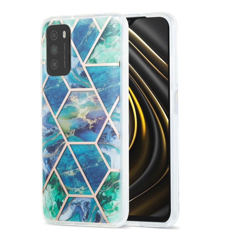 3D Electroplating Marble Pattern TPU Protective Case