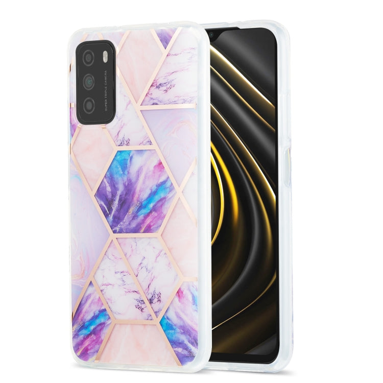 3D Electroplating Marble Pattern TPU Protective Case