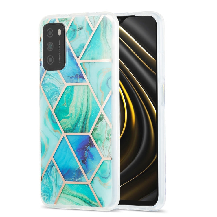3D Electroplating Marble Pattern TPU Protective Case