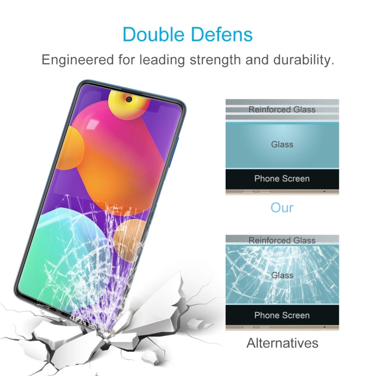0.26mm 9H 2.5D Tempered Glass Film, For Samsung Galaxy M62 (1 PCS), For Samsung Galaxy F62 (1 PCS)