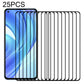 25 PCS Full Glue Full Screen Tempered Glass Film