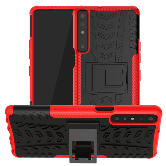 Tire Texture Shockproof TPU+PC Protective Case with Holder, For LG Stylo 7 4G, For Samsung Galaxy A02(EU Version), For Xiaomi Redmi K40, For Motorola Moto G30, For Motorola Moto G Play (2021), For Motorola Moto E7 Power