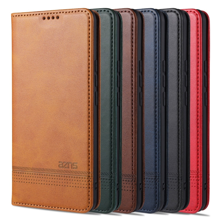 AZNS Magnetic Calf Texture Horizontal Flip Leather Case with Card Slots & Holder & Wallet, For vivo S9, For vivo S9e, For Xiaomi Redmi Note 10, For Xiaomi Redmi Note 10S, For Samsung Galaxy A02