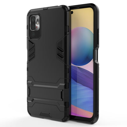 Shockproof PC + TPU Protective Case with Hidden Holder, For Xiaomi Redmi Note 10 5G, For Samsung Galaxy F62 / M62