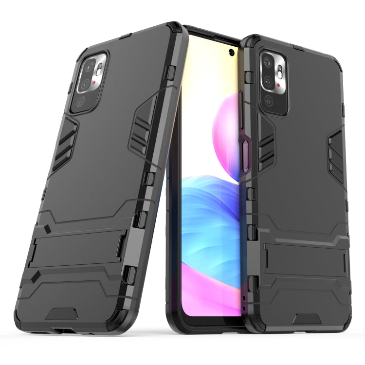 Shockproof PC + TPU Protective Case with Hidden Holder, For Xiaomi Redmi Note 10 5G, For Samsung Galaxy F62 / M62