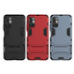 Shockproof PC + TPU Protective Case with Hidden Holder, For Xiaomi Redmi Note 10 5G, For Samsung Galaxy F62 / M62