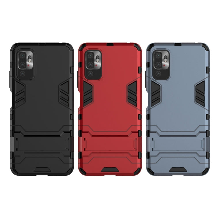 Shockproof PC + TPU Protective Case with Hidden Holder, For Xiaomi Redmi Note 10 5G, For Samsung Galaxy F62 / M62