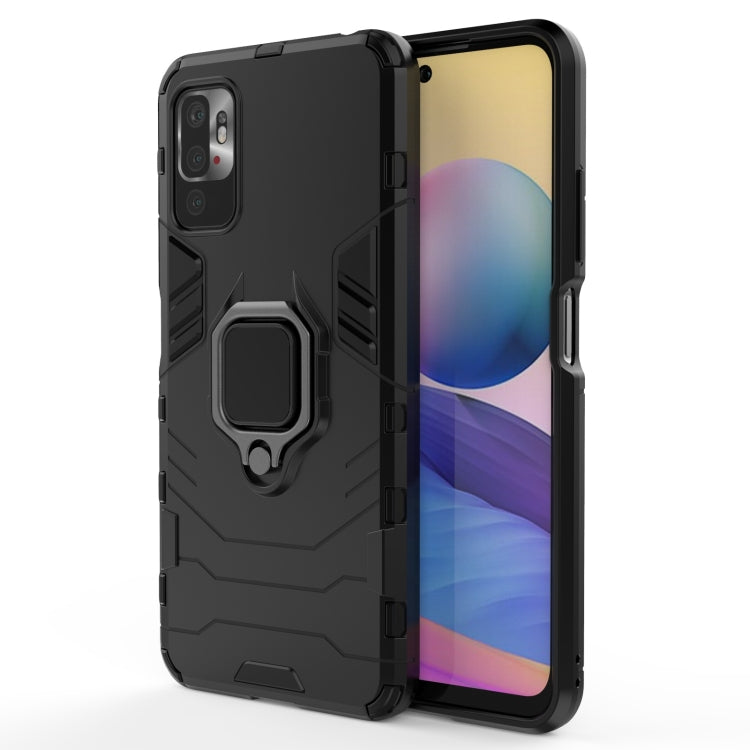 Shockproof PC + TPU Protective Case with Magnetic Ring Holder, For Xiaomi Redmi Note 10 5G, For Samsung Galaxy F62 / M62