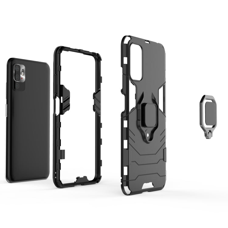 Shockproof PC + TPU Protective Case with Magnetic Ring Holder, For Xiaomi Redmi Note 10 5G, For Samsung Galaxy F62 / M62