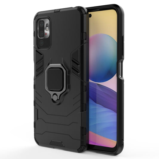 Shockproof PC + TPU Protective Case with Magnetic Ring Holder, For Xiaomi Redmi Note 10 5G, For Samsung Galaxy F62 / M62