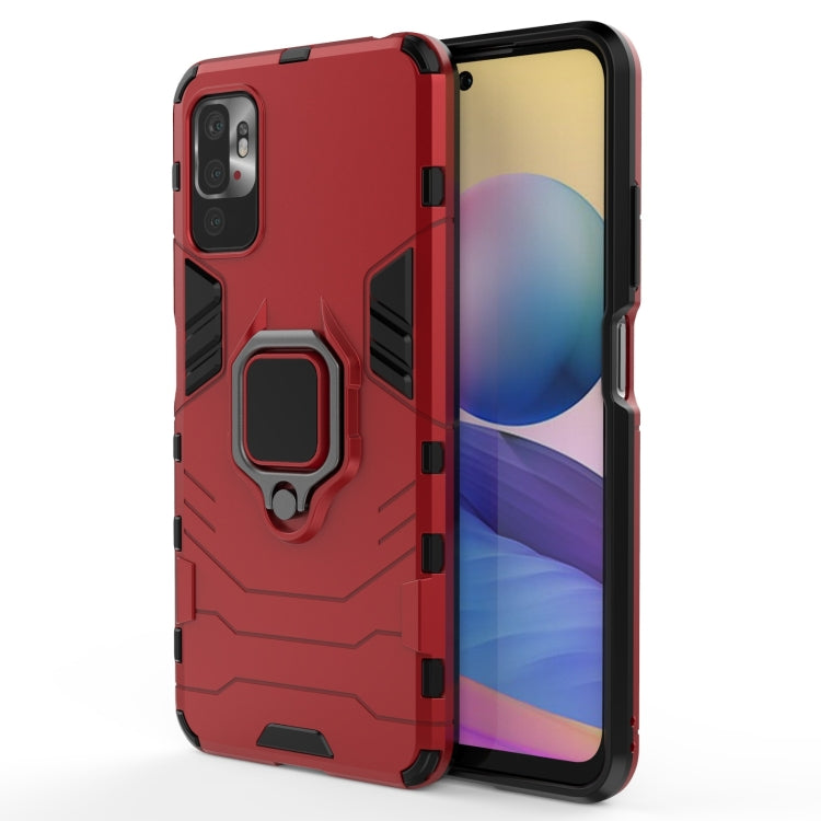 Shockproof PC + TPU Protective Case with Magnetic Ring Holder, For Xiaomi Redmi Note 10 5G, For Samsung Galaxy F62 / M62
