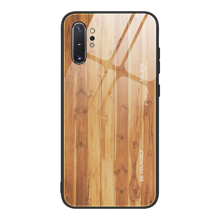 Wood Grain Tempered Glass + TPU Shockproof Case, For Samsung Galaxy A21s, For Samsung Galaxy A51, For Samsung Galaxy Note10+