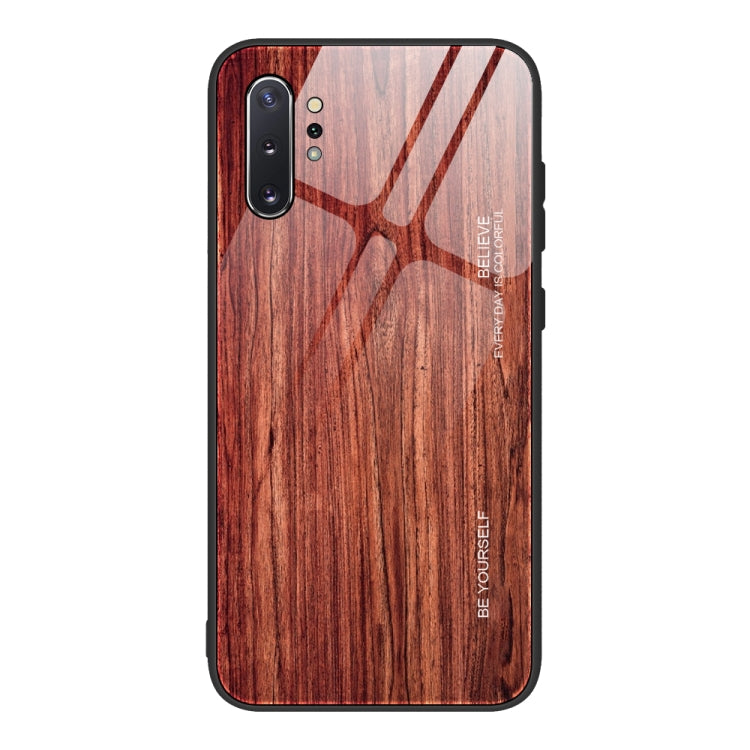 Wood Grain Tempered Glass + TPU Shockproof Case, For Samsung Galaxy A21s, For Samsung Galaxy A51, For Samsung Galaxy Note10+