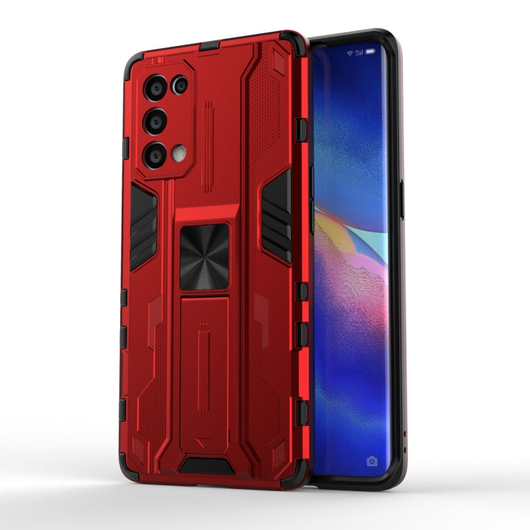 Supersonic PC + TPU Shock-proof Protective Case with Holder, For OPPO A55 5G, For OPPO A93 5G, For OPPO Realme C20, For OPPO Reno5 5G / 4G, For OPPO Reno5 Pro 5G, For Xiaomi Redmi K40 / K40 Pro, For Xiaomi Redmi Note 9, For Xiaomi Redmi Note 10 4G