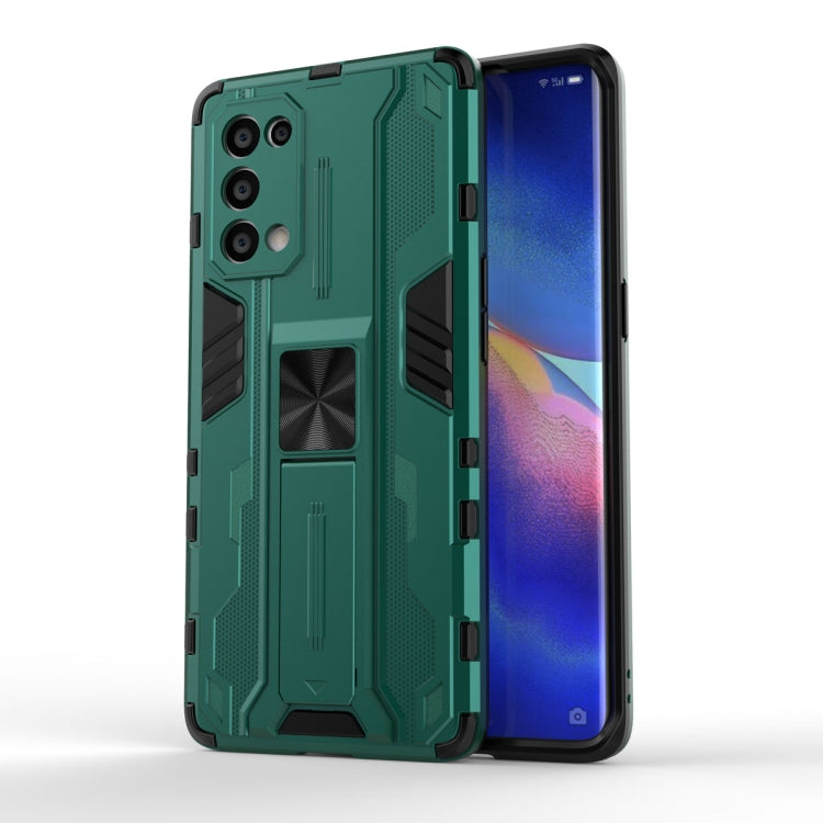 Supersonic PC + TPU Shock-proof Protective Case with Holder, For OPPO A55 5G, For OPPO A93 5G, For OPPO Realme C20, For OPPO Reno5 5G / 4G, For OPPO Reno5 Pro 5G, For Xiaomi Redmi K40 / K40 Pro, For Xiaomi Redmi Note 9, For Xiaomi Redmi Note 10 4G