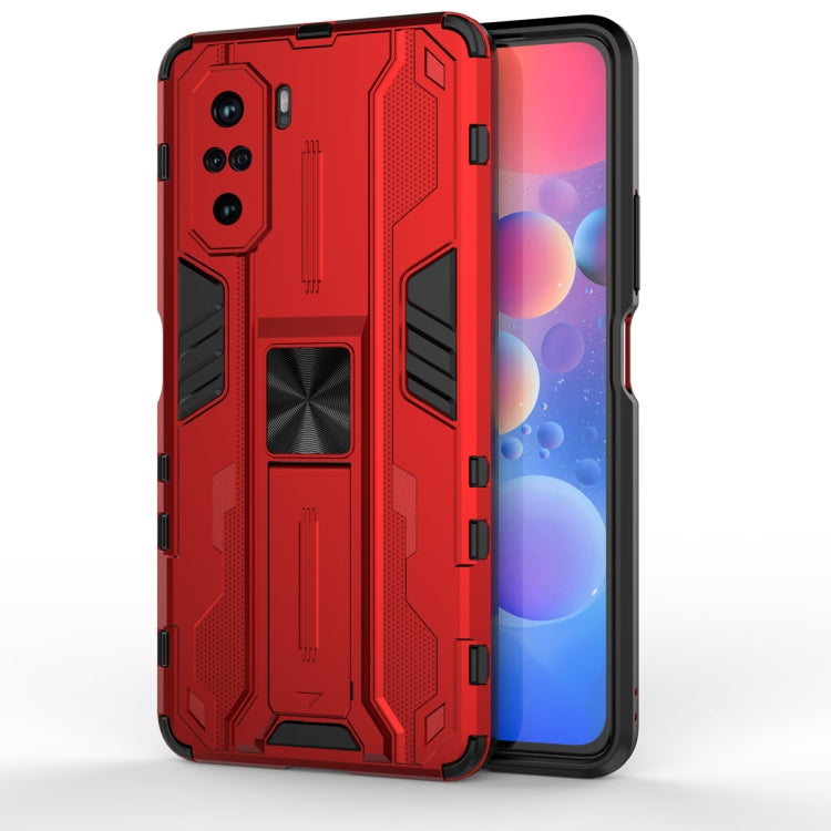 Supersonic PC + TPU Shock-proof Protective Case with Holder, For OPPO A55 5G, For OPPO A93 5G, For OPPO Realme C20, For OPPO Reno5 5G / 4G, For OPPO Reno5 Pro 5G, For Xiaomi Redmi K40 / K40 Pro, For Xiaomi Redmi Note 9, For Xiaomi Redmi Note 10 4G