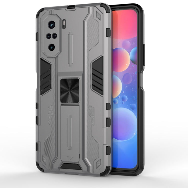 Supersonic PC + TPU Shock-proof Protective Case with Holder, For OPPO A55 5G, For OPPO A93 5G, For OPPO Realme C20, For OPPO Reno5 5G / 4G, For OPPO Reno5 Pro 5G, For Xiaomi Redmi K40 / K40 Pro, For Xiaomi Redmi Note 9, For Xiaomi Redmi Note 10 4G