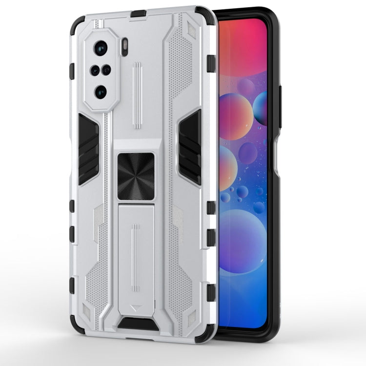 Supersonic PC + TPU Shock-proof Protective Case with Holder, For OPPO A55 5G, For OPPO A93 5G, For OPPO Realme C20, For OPPO Reno5 5G / 4G, For OPPO Reno5 Pro 5G, For Xiaomi Redmi K40 / K40 Pro, For Xiaomi Redmi Note 9, For Xiaomi Redmi Note 10 4G